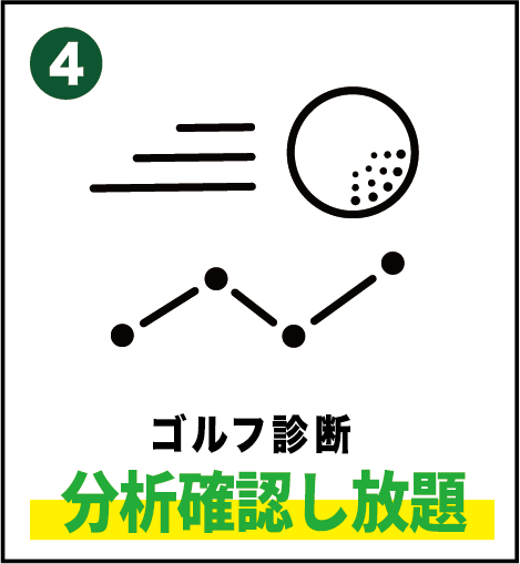 ゴルフ診断分析確認し放題